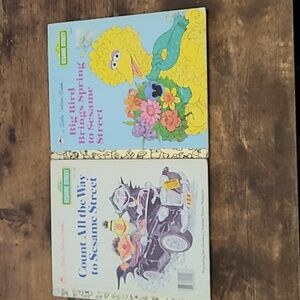 Lot of 2 Sesame Street Little Golden Books